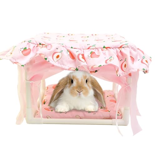 Proypiax Hamsterhaus | Kleintier Nesthaus Häuschen Hütte | Kuscheliges Quasten Tür Versteck Spielbereich Schlafplatz Für Hamster Mäuse Chinchilla Kaninchen von Proypiax