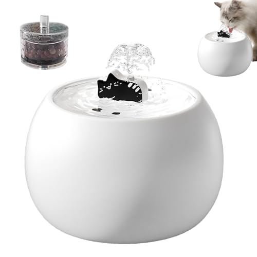 Proypiax Haustierbrunnen - Elektrischer Trinkbrunnen Für Haustiere Mit Filter,Elektrischer Wiederaufladbarer Wasserspender Mit Langlebigem Gefiltertem Sensor 3D Design Für Katzen Welpen Trinken Proypiax Haustierbrunnen - Elektrischer Trinkbrunnen Für Haustiere Mit Filter,Elektrischer Wiederaufladbarer Wasserspender Mit Langlebigem Gefiltertem Sensor 3D Design Für Katzen Welpen Trinken von Proypiax