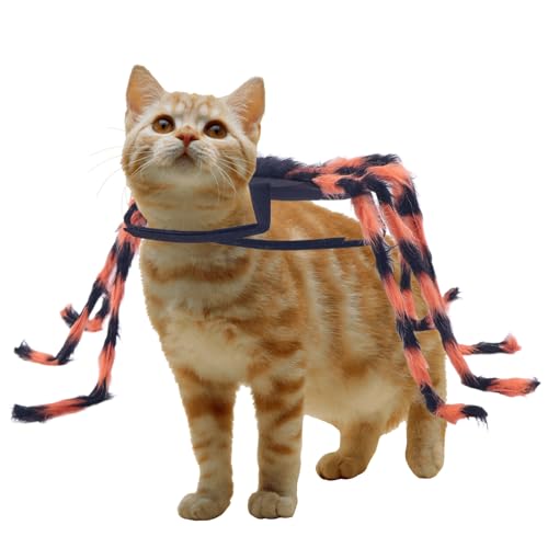Proypiax Hundekostüm Halloween Spinne,Kleinhunde Spinne Kostüm Halloween | Gruselige Outfits Für Junge Tiere Bei Feiern Geburtstagen Karneval Events In Größe S M von Proypiax