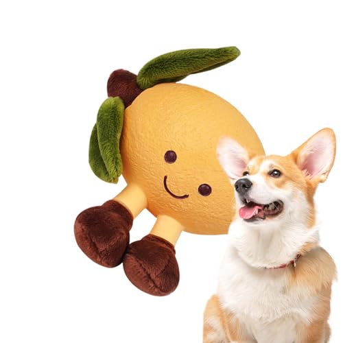 Proypiax Hundespielzeug Plüsch,Interaktive Frucht Hundekauspielzeuge mit Quietschfunktion | Interaktives Stopftier Für Mittelgroße Bis Große Hunde Welpen Geschenk Zu Weihnachten Geburtstag Zuhause von Proypiax