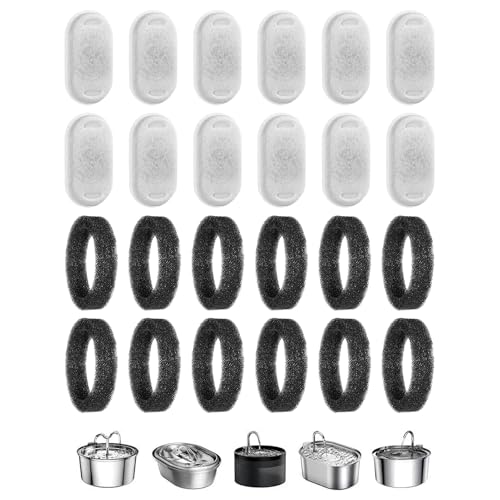 Proypiax Katzenbrunnen Filter Ersatz,12er Pack Katzenbrunnen Wasserfilter - Haushalt Garten Bewässerung Haustiere Wasserspender von Proypiax