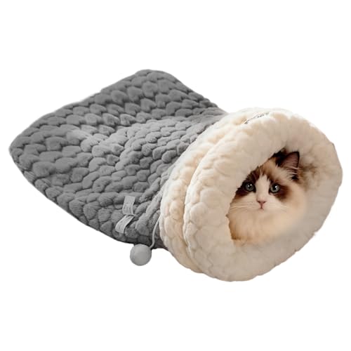 Proypiax Katzenschlafsack | Kuschelig Warmes Bett Zum Schlafen | Umrandeter Schlafplatz Für Katze Kleintiere Welpe Hase Kätzchen,Katzen Und Kätzchen von Proypiax