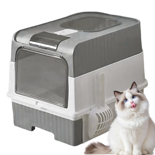 Proypiax Katzentoiletten | Hoch Katzentoilette,Mit Schaufel Leichtes Geruchskontroll-Sieb Faltbare Umrandung Für Innenbereich Ecke Einfache Reinigung Proypiax Katzentoiletten | Hoch Katzentoilette,Mit Schaufel Leichtes Geruchskontroll-Sieb Faltbare Umrandung Für Innenbereich Ecke Einfache Reinigung von Proypiax