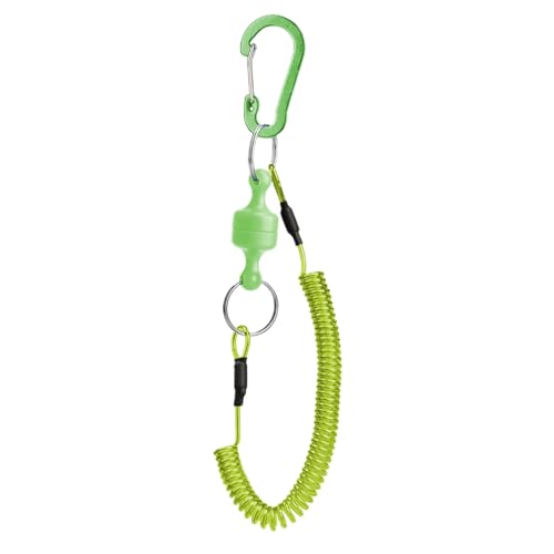 Proypiax Kescher Magnet | Magnetclip Haltevorrichtung mit Rückzugsfunktion | Abrollbarer Sicherheitskarabiner rutschfest Halter Schnellverschluss Für Salzwasser See Boot Fluss von Proypiax