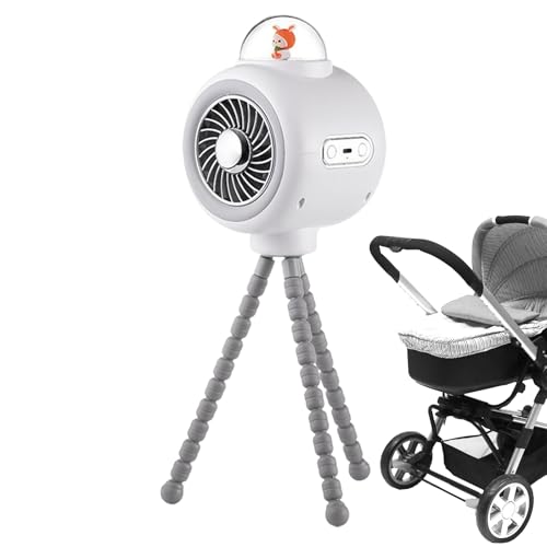 Proypiax Kinderwagen Klipventilator - Persönlicher Kühlnebel-Ventilator Mit Biegsamen Stativen | Kühlgerät Mit Verstellbarem Ständer Und 3-fach Regulierbarer Geschwindigkeit Für Sitz Outdoor Laufstall Proypiax Kinderwagen Klipventilator - Persönlicher Kühlnebel-Ventilator Mit Biegsamen Stativen | Kühlgerät Mit Verstellbarem Ständer Und 3-fach Regulierbarer Geschwindigkeit Für Sitz Outdoor Laufstall von Proypiax