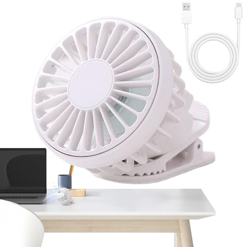 Proypiax Klemmventilator | Kinderwagen Ventilator Mit Klemmhalterung | Batteriebetriebener Wiederaufladbarer Persönlicher Kühllüfter Tragbar Mit 3 Geschwindigkeitsstufen Für Kinderbett Golf Bett Proypiax Klemmventilator | Kinderwagen Ventilator Mit Klemmhalterung | Batteriebetriebener Wiederaufladbarer Persönlicher Kühllüfter Tragbar Mit 3 Geschwindigkeitsstufen Für Kinderbett Golf Bett von Proypiax