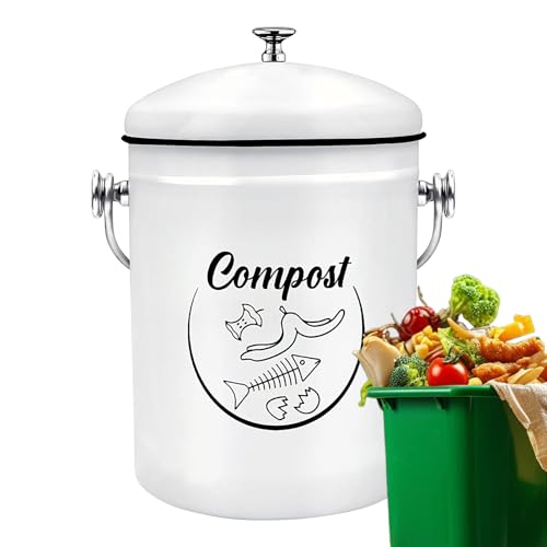 Proypiax Küchenkompostbehälter, Kompostbehälter für Küche, 5L Zählergeruchsbeständiger Kompostbehälter, Früchte Rest Proypiax Küchenkompostbehälter, Kompostbehälter für Küche, 5L Zählergeruchsbeständiger Kompostbehälter, Früchte Rest von Proypiax
