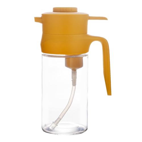 Proypiax Küchenöl Spender Flasche,500ml Glas Spender Für Öl & Essig | Lebensmittelechte Auslaufschütze Mit Dichtsystem Nachfüllbar Für Braten Salate Kalt & Heiß von Proypiax
