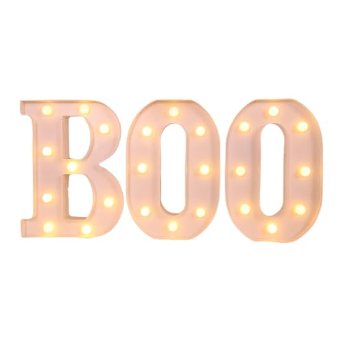 Proypiax Leuchtbuchstabe | 3-teiliges Boo Zeichen Halloween Buchstabenlicht - Wasserdichte Beleuchtung Deko Für Zimmer Wohnzimmer Küche Halloween Party Proypiax Leuchtbuchstabe | 3-teiliges Boo Zeichen Halloween Buchstabenlicht - Wasserdichte Beleuchtung Deko Für Zimmer Wohnzimmer Küche Halloween Party von Proypiax