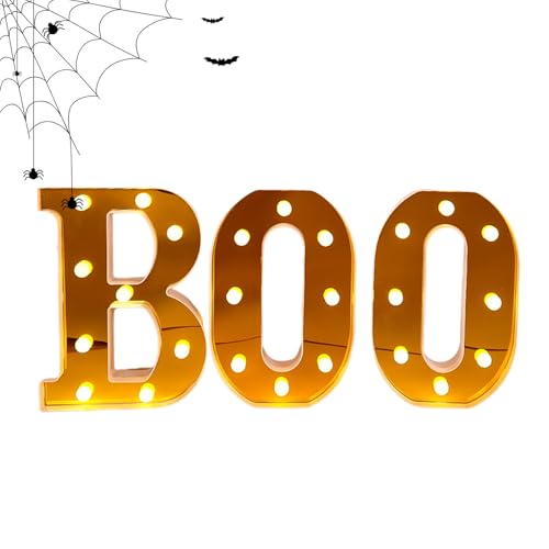 Proypiax Leuchtbuchstaben | 3-teiliges Boo Zeichen Halloween Buchstabenlicht - Wasserdichte Beleuchtung Deko Für Zimmer Wohnzimmer Küche Halloween Party Proypiax Leuchtbuchstaben | 3-teiliges Boo Zeichen Halloween Buchstabenlicht - Wasserdichte Beleuchtung Deko Für Zimmer Wohnzimmer Küche Halloween Party von Proypiax