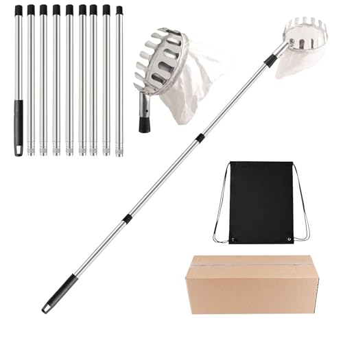 Proypiax Obstpflücker Stange | Verstellbares Obstpflücker Werkzeug | Ergonomisches Pflück- Und Fanggerät Für Den Einsatz In Der Landwirtschaft, Im Garten, Im Freien Und Zu Hause von Proypiax