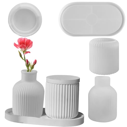 Proypiax Silikon Blumentopf Formen | Pflanzentopf Und Stiftehalter Formen | Ton Guss Tischdekoration Für Zuhause Büro Proypiax Silikon Blumentopf Formen | Pflanzentopf Und Stiftehalter Formen | Ton Guss Tischdekoration Für Zuhause Büro von Proypiax