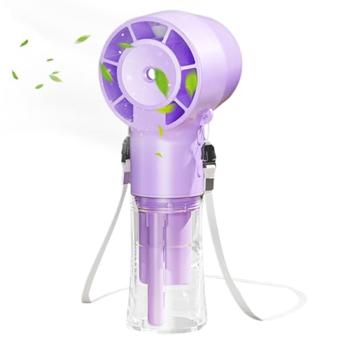 Proypiax Sprühventilator - 12000 U/min Hochgeschwindigkeits-Ventilator mit Sprühnebel,Handheld Leiser Kühlmister 1200mAh Bei Für Garten Pool Wandern Sport Camping Proypiax Sprühventilator - 12000 U/min Hochgeschwindigkeits-Ventilator mit Sprühnebel,Handheld Leiser Kühlmister 1200mAh Bei Für Garten Pool Wandern Sport Camping von Proypiax