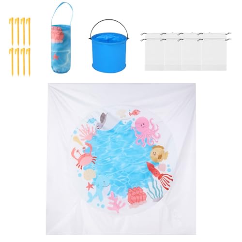 Proypiax Strandpool - 198cm x 198cm Faltbarer und tragbarer Pool,Sanddicht Wasserdicht Faltbar 2 in 1 Stranddecke Für Picknick Urlaub Proypiax Strandpool - 198cm x 198cm Faltbarer und tragbarer Pool,Sanddicht Wasserdicht Faltbar 2 in 1 Stranddecke Für Picknick Urlaub von Proypiax