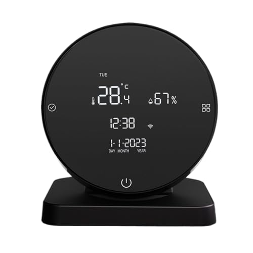 Proypiax Temperatur- Und Luftfeuchtigkeitsmonitor - Raumklima-Messgerät Mit Digitaler Anzeige - WiFi Sensor Für Präzise Überwachung In Schlafzimmer Weinkeller Proypiax Temperatur- Und Luftfeuchtigkeitsmonitor - Raumklima-Messgerät Mit Digitaler Anzeige - WiFi Sensor Für Präzise Überwachung In Schlafzimmer Weinkeller von Proypiax