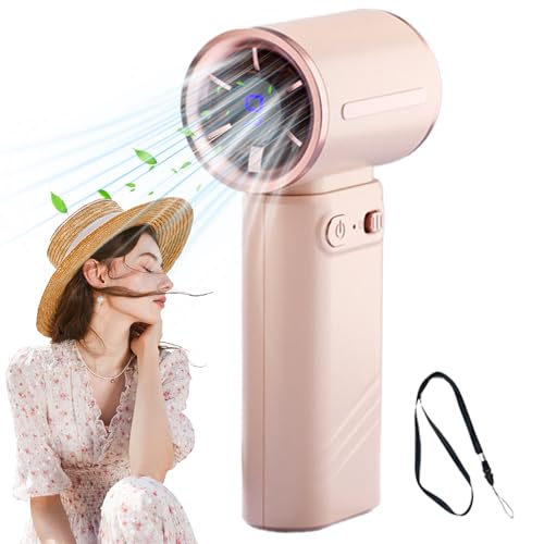 Proypiax Tragbarer Hochgeschwindigkeits Ventilator | Personaler Ventilator Mit Verstellbarem Akku & Wiederaufladbar - Persönliches Kühlgerät Mit Digitaldisplay Für Reisen, Camping & Wanderungen von Proypiax
