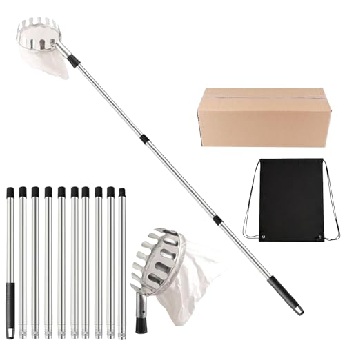 Proypiax Werkzeug Zum Pflücken Von Baumobst | Teleskopstange Zum Pflücken Mit Fangkorb,Ergonomisches Pflück- Und Fanggerät Für Den Einsatz In Der Landwirtschaft, Im Garten, Im Freien Und Zu Hause von Proypiax