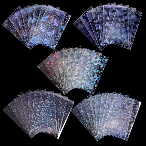 Kpop-Fotokartenhüllen, 58 x 89 mm, laserblinkende Fotokartenhüllen, PVC-frei und säurefrei, für Kpop-Alben, Fotokarten, 400 Stück von Prudiut
