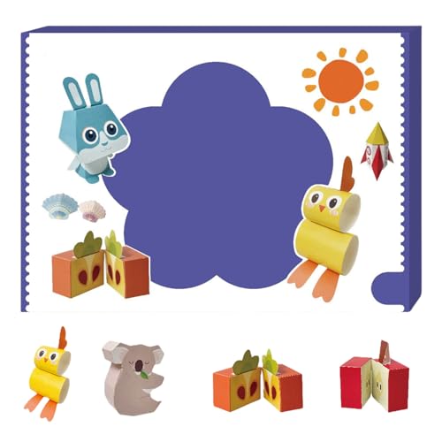 Pruojhw 3D-Papierbau-Set, Kunstbuch aus 3D-Papier, handgefertigt – pädagogisches Projekt für Jugendliche und Anfänger, Kreativität zu Hause oder im Klassenzimmer Pruojhw 3D-Papierbau-Set, Kunstbuch aus 3D-Papier, handgefertigt – pädagogisches Projekt für Jugendliche und Anfänger, Kreativität zu Hause oder im Klassenzimmer von Pruojhw