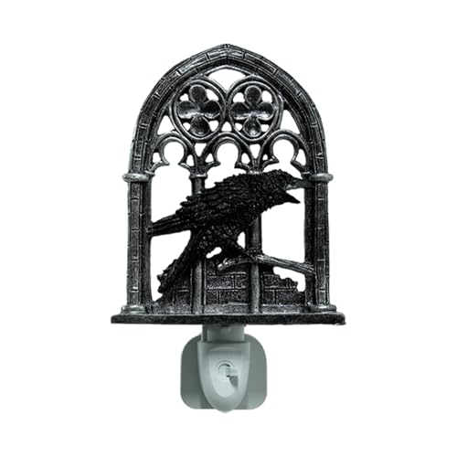 Pruojhw Halloween Raben Licht,Halloween Krähen Wandlampe Zimmerdeko | Kunstharz Vogel Wachsfigur Deko Beleuchtung für Arbeitszimmer Wohnzimmer Party Gartenfest Flur Außenbereich Pruojhw Halloween Raben Licht,Halloween Krähen Wandlampe Zimmerdeko | Kunstharz Vogel Wachsfigur Deko Beleuchtung für Arbeitszimmer Wohnzimmer Party Gartenfest Flur Außenbereich von Pruojhw