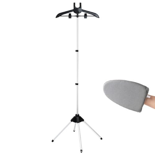 Pruojhw Kleider Dampfbügelständer, Kleiderständer Zum Dämpfen Von Kleidung, Zusammenklappbares Textilpflege-Set Mit Bügelhandschuh Für Kleider Jacken Anzüge Hemden Pruojhw Kleider Dampfbügelständer, Kleiderständer Zum Dämpfen Von Kleidung, Zusammenklappbares Textilpflege-Set Mit Bügelhandschuh Für Kleider Jacken Anzüge Hemden von Pruojhw
