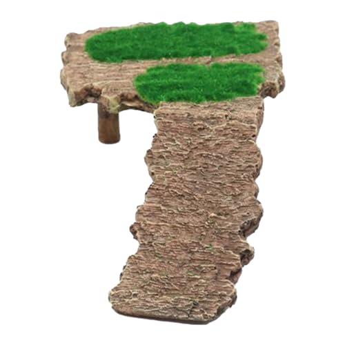 Pruojhw Schildkrötenrampe | Reptilien Sonnenplatz Schildkröten Terrasse,rutschfeste Kletterleiter Reptilien Ruhehabitat Für Schildkröte Echse Bartagame Aquarium Deko von Pruojhw