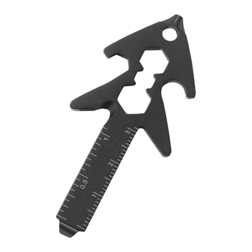 Pruojhw Taschen- 8-in-1 mit Schraubendreher, Lineal und Schraubenschlüssel - Handliches Helferwerkzeug Stabiles Survival Equipment für Frauen Männer von Pruojhw