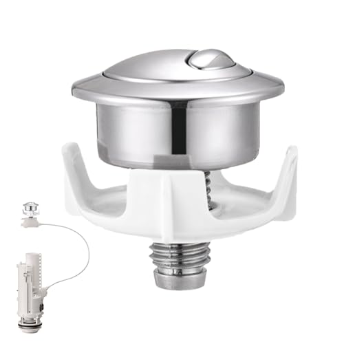 Pruojhw Toilet Button Replacement - Wassersparendes Spülsystem Zwei Spülteile,Zwei-Spül-Optionen Einfache Wartung Ersatzteil Für Wohnung Haus Eigenheim Mieter Eigentümer von Pruojhw