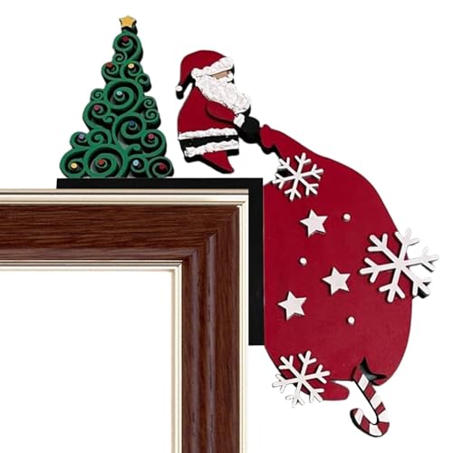 Pruojhw Tür-Eck-Dekoration, Weihnachts-Tür-Eck-Paneel – Dekoration für Türrahmen und | Dekoration für Fenstertürrahmen, Wandkunst für Türrahmen, von Pruojhw