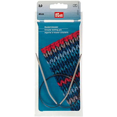 Prym 211230 Rundstricknadeln ALU 40 cm 3,00 mm grau von Prym