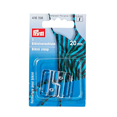 Prym Bikiniverschluß 20 mm transparent von Prym