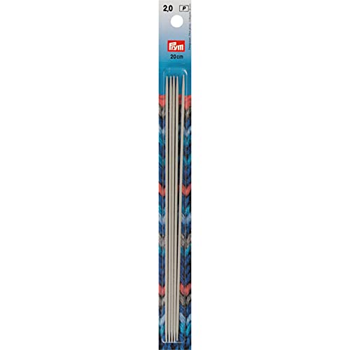 Prym 191486 Strumpfstricknadeln ALU 20 cm 2,00 mm grau Strumpfstricknadel, Aluminium, 2 mm Prym 191486 Strumpfstricknadeln ALU 20 cm 2,00 mm grau Strumpfstricknadel, Aluminium, 2 mm von Prym