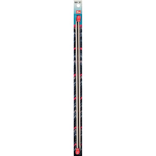 Prym 191613 Jackenstricknadeln ALU 40 cm 5,00 mm silberfarbig Jackenstricknadel, Aluminium, 5 mm von Prym