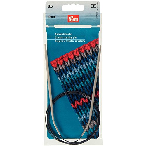 Prym 211251 Rundstricknadeln ALU 100 cm 3,50 mm grau von Prym