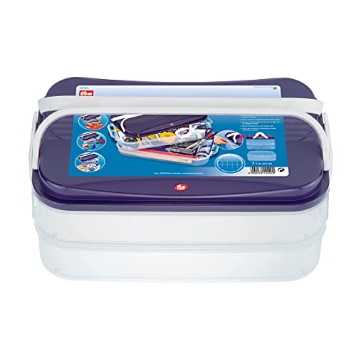 Prym 612420 Multi Jumbo Click Box Basismodell, Plastic, Purple, 40 x 26,5 x 17,5 cm, transparent, Deckel: von Prym