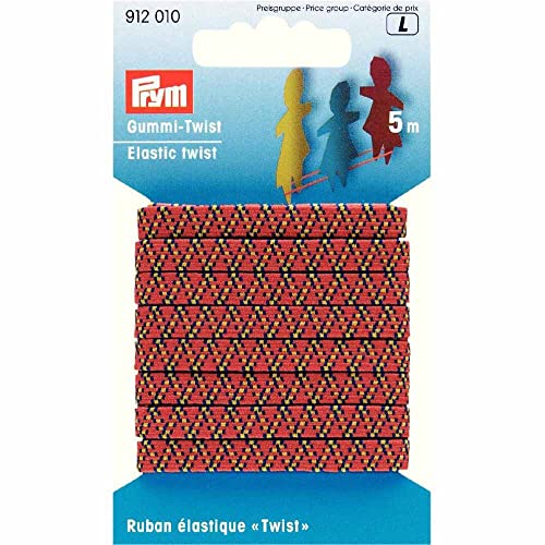 Prym 912010 Gummi-Twist 6,5 mm dreifarbig von Prym