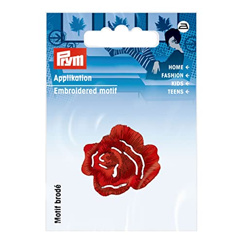 Prym 926715 Appl. Rose klein rot von Prym