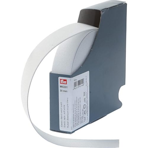 Prym 955381 Elastic-Band weich 30 mm weiß, 57Prozent PES 43Prozent ED Prym 955381 Elastic-Band weich 30 mm weiß, 57Prozent PES 43Prozent ED von Prym