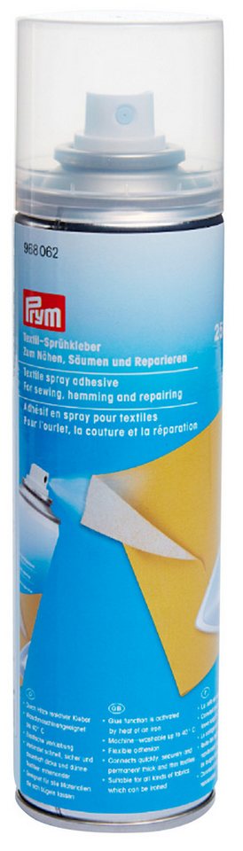 Prym Bastelkleber Textil-Sprühkleber zum Nähen, Säumen und Repariere, 250 ml von Prym