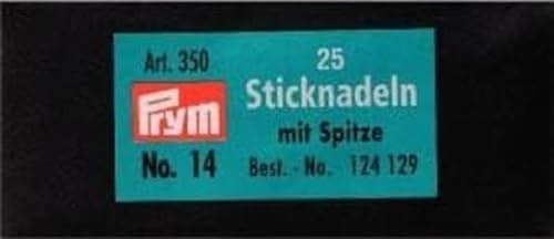 Prym Consumer Sticknadeln, Silber, Nr.14, 60 x 1,9 mm, 25 Stück Prym Consumer Sticknadeln, Silber, Nr.14, 60 x 1,9 mm, 25 Stück von Prym