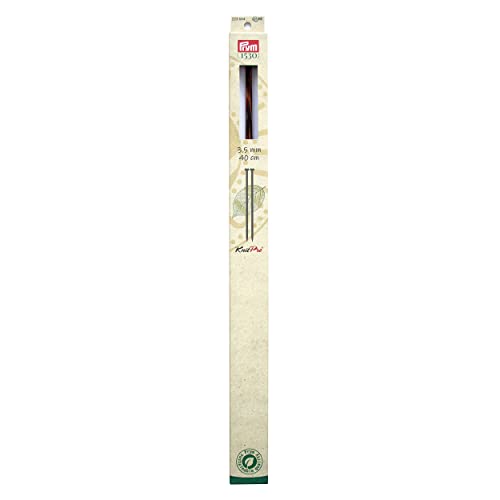 Prym Jackenstricknadeln Natural farbig 40 cm 3,50 mm Jackenstricknadel, Holz, Mehrfarbig, 3,5 mm von Prym