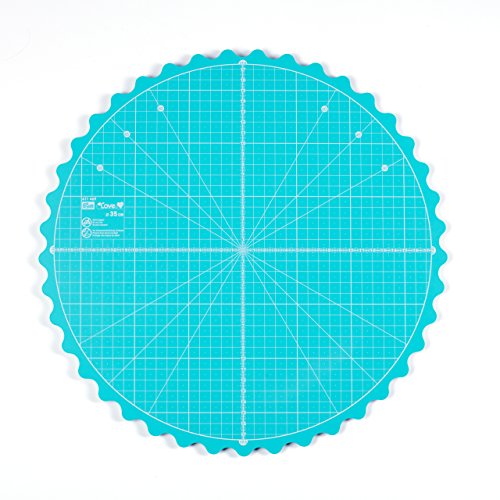 Prym Love Drehbare Schneideunterlage rund 35 cm Mint, Kunststoff, 7 x 5 x 3 cm, 611469-1 von Prym