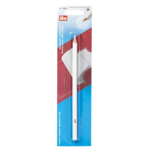 Prym Weiße Markierung Markierstift auswaschbar, Acrylnitril-Butadien-Styrol, 1 Stück (1er Pack) von Prym