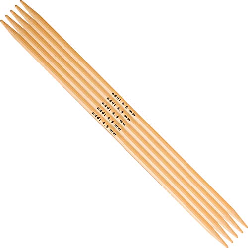 Addi Strumpfstricknadeln Bamboo, Beige, 3/15cm von Addi