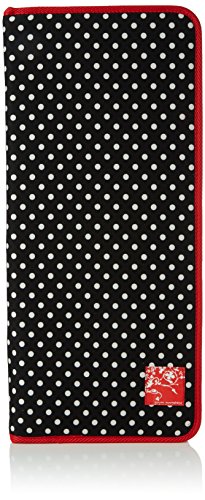 Prym 612181 Stricknadeletui Polka Dots schwarz/weiß, Polyester, Black & White, 43x20x3 cm von Prym