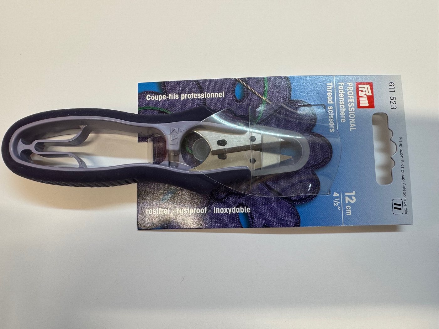 Prym Stoffscheren Fadenschere ‘Professional’ mit Soft-Griff und Schutzkappe, (1-tlg) von Prym