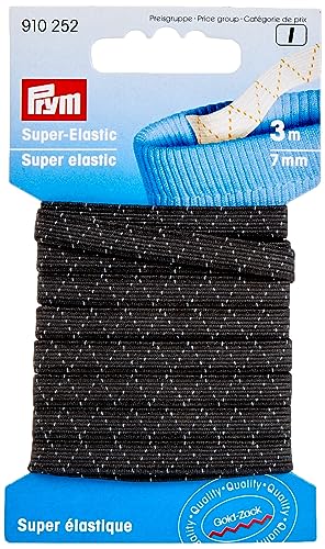 Prym 910252 Super-Elastic 7 mm schwarz von Prym