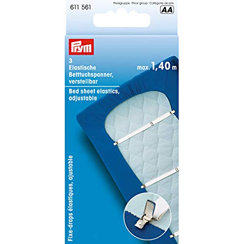 Prym elastische Betttuchspanner, verstellbar, 3 Stück von Prym