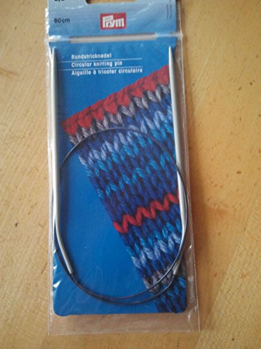 Prym 211376 Rundstricknadeln ALU 80 cm 6,50 mm grau Rundstricknadel, Aluminium, 6,5 mm von Prym