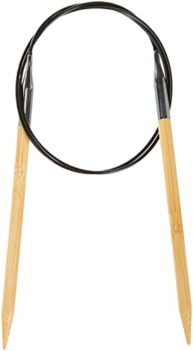 Prym 221510 Rundstricknadeln, 80 cm, 6,00 mm Rundstricknadel, Bambus, Natur, 6 mm von Prym